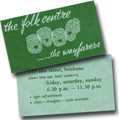 folk centre business card