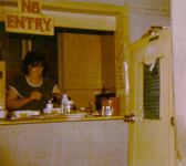 Kathy Arthur in the kitchen at the Folk Centre